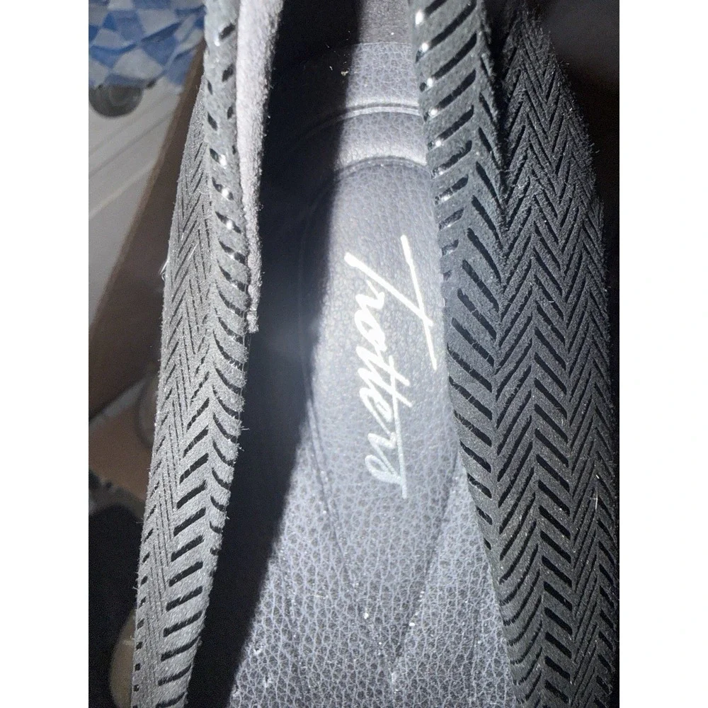 Trotters Shoe Lauren Wedge Slip On‎ Black Herringbone Womens 11 Medium New